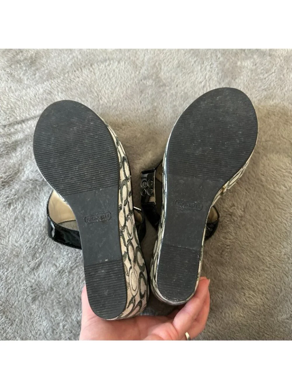 Coach wedge sandals